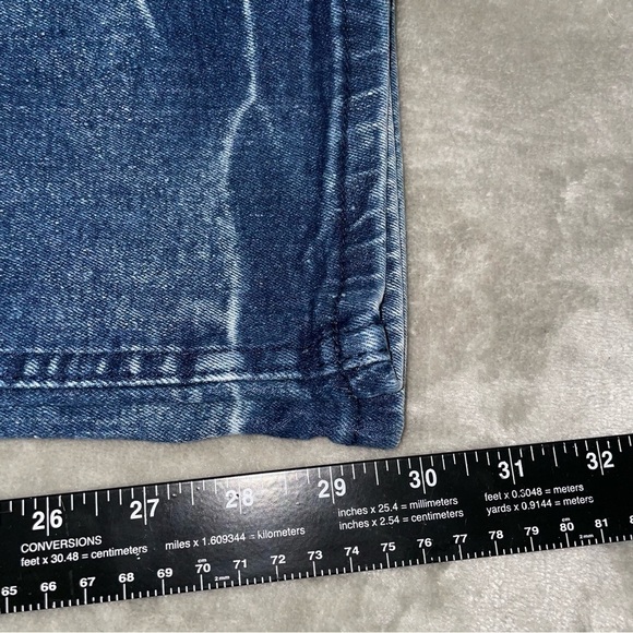 Encrypted Supply Company Medium Wash Distressed Stonewashed Skinny Jeans 36 - Picture 5 of 7